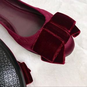 tory burch viola bow ballet flat